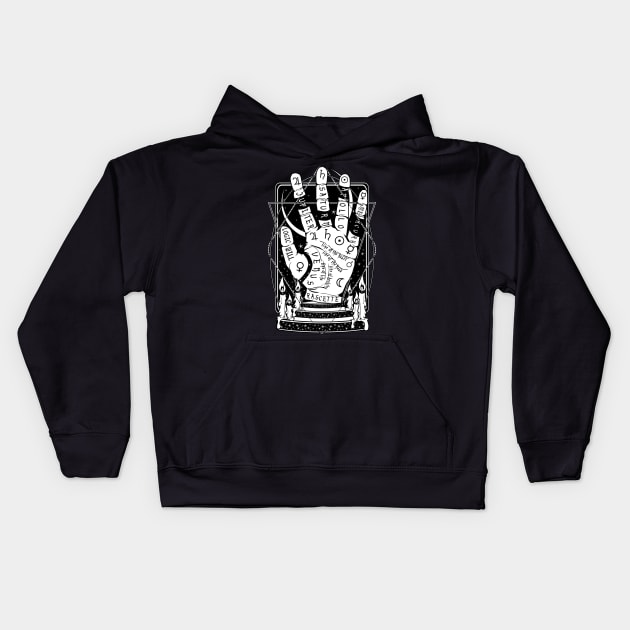 Palm Reading Kids Hoodie by Von Kowen